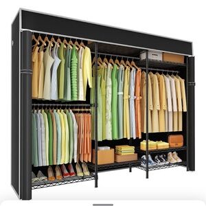 NEW Heavy Duty Closet Organizer System，Freestanding Clothing Racks